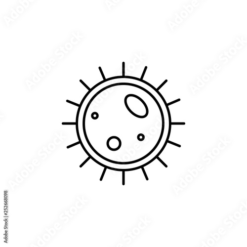 human organ big cellule outline icon. Signs and symbols can be used for web, logo, mobile app, UI, UX