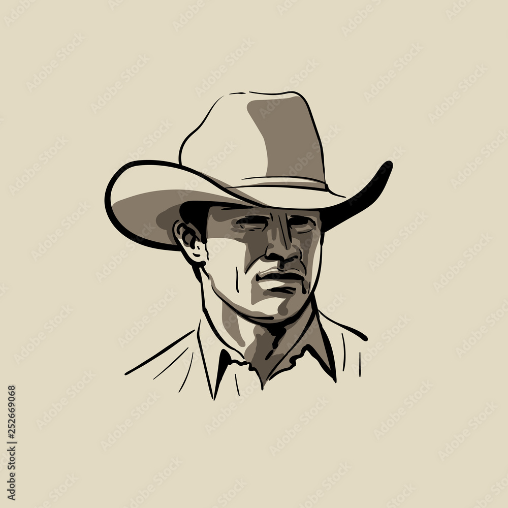Cowboy Photo Drawing - Drawing Skill