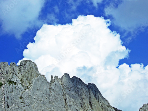 Stones and rocks of Alpstein mountain range - Cantons of St. Gallen and Appenzell Innerrhoden, Switzerland photo