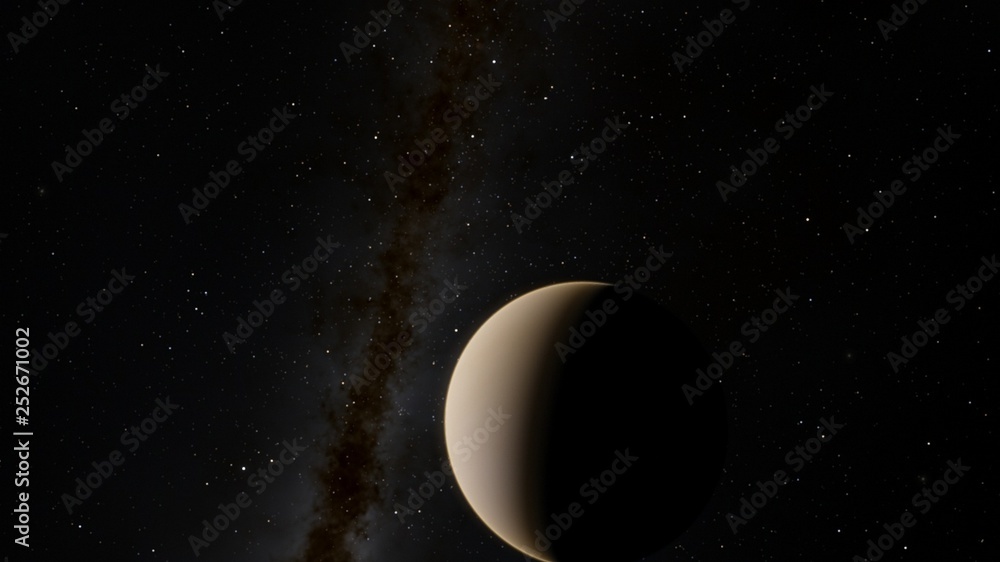 Exoplanet 3D illustration rendering of the Planet Venus on a starry background (Elements of this image furnished by NASA) Exoplanet 3D illustration rendering of the Planet Venus on a starry background (Elements of this image furnished by NASA)