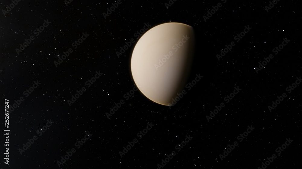 Exoplanet 3D illustration rendering of the Planet Venus on a starry background (Elements of this image furnished by NASA) Exoplanet 3D illustration rendering of the Planet Venus on a starry background (Elements of this image furnished by NASA)