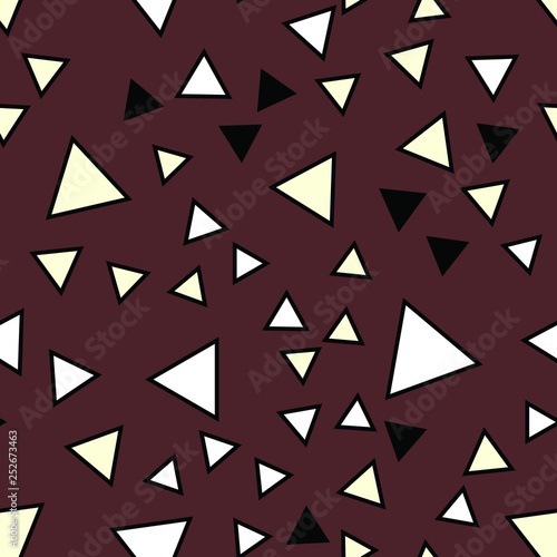 Abstract geometric pattern with triangles. Multicolor Figures. Texture for print and Banner. Flat style