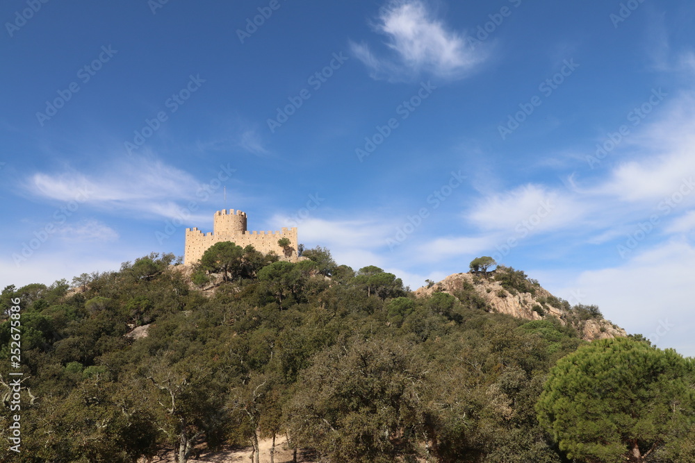 Castillo de Farners en Santa Coloma de Farners, en la comarca de la Selva (Girona)