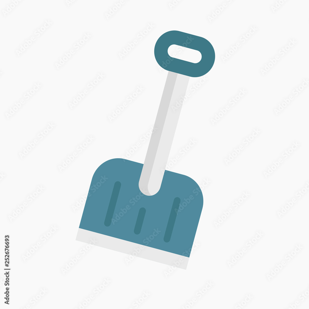 Snow shovel. Logo shovel. Winter. Vector illustration. EPS 10. Snow shovel. Logo shovel. Winter. Vector illustration. EPS 10.