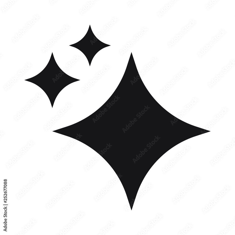 Fototapeta premium Shine icon, Clean star icon
