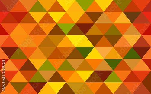 Elegant orange geometry seamless pattern with triangles