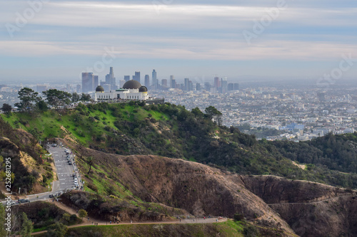Los Angeles Skyline and Nature from Mount Hollywood