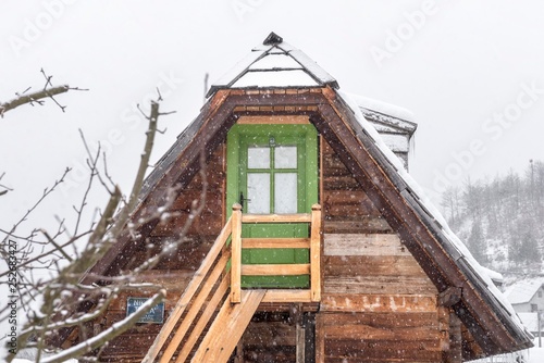 drvengrad kustendorf. rural village house photo