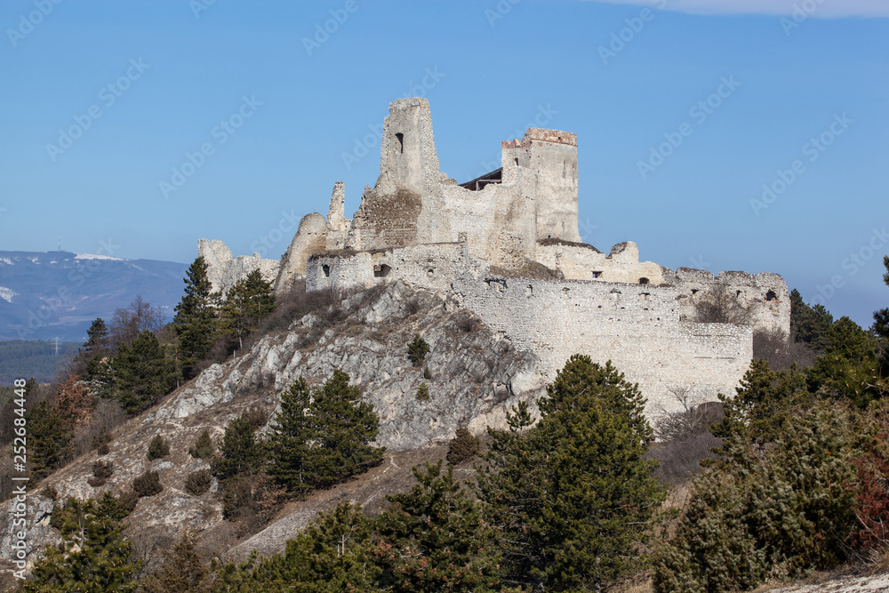 The ruins of castle Cachtice