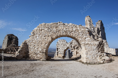 The ruins of castle Cachtice photo