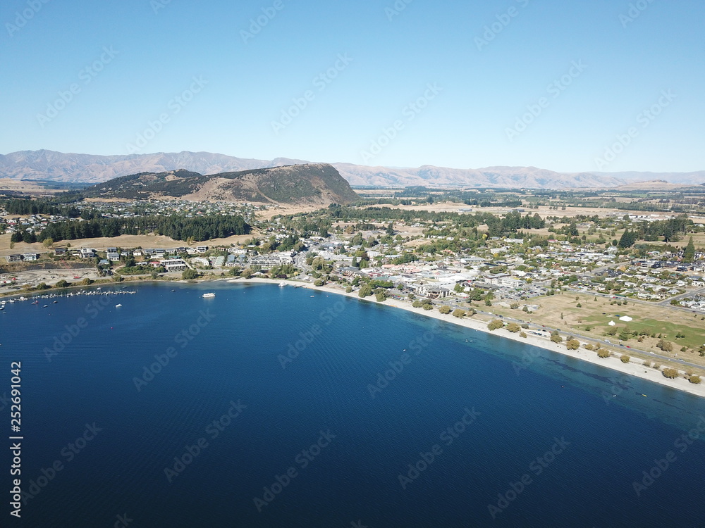 Aerial view Wanaka, New Zealand