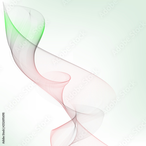  Smoky decorative wave on an abstract background