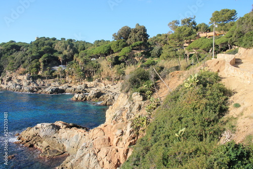 Lloret de Mar, a Mediterranean coastal town in Catalonia, Spain. One of the most popular holiday resorts on the Costa Brava.