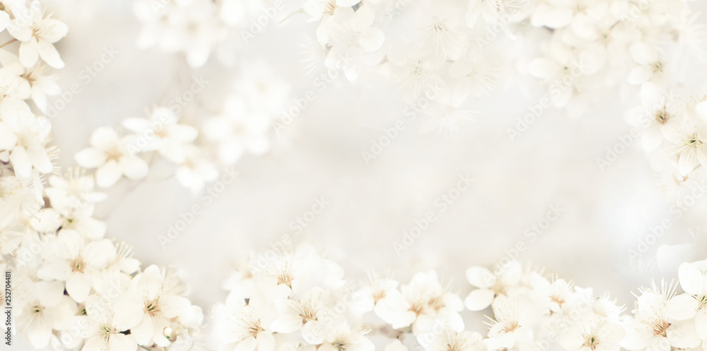 Stylized delicate cream-colored background with small flowers