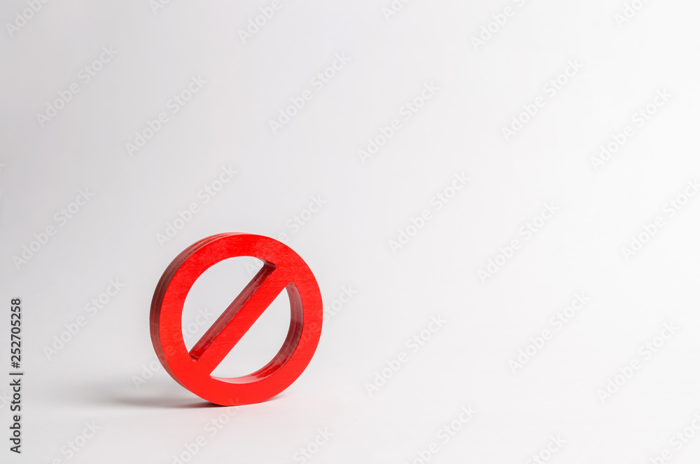Fotografie No sign or No symbol