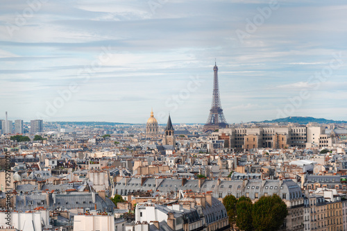 skyline of Paris with eiffel tower © neirfy