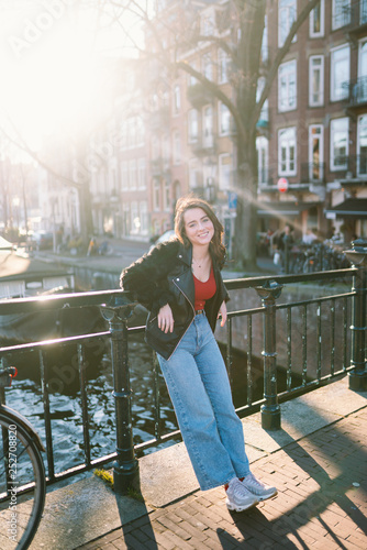 Photography Portrait of a beautiful girl on a sunny day