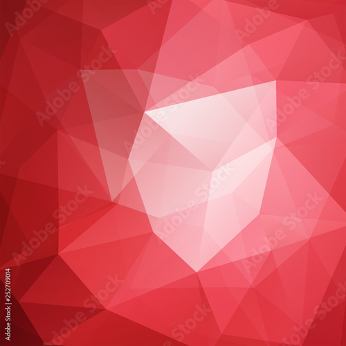 Abstract background consisting of red  white triangles. Geometric design for business presentations or web template banner flyer. Vector illustration