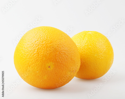 Ripe Orange Isolated On White Background