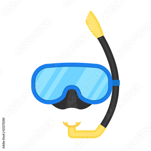 Underwater mask illustration. Vector.