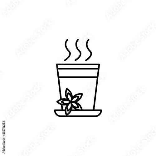 India, chai tea icon. Element of India culture icon. Thin line icon for website design and development, app development. Premium icon