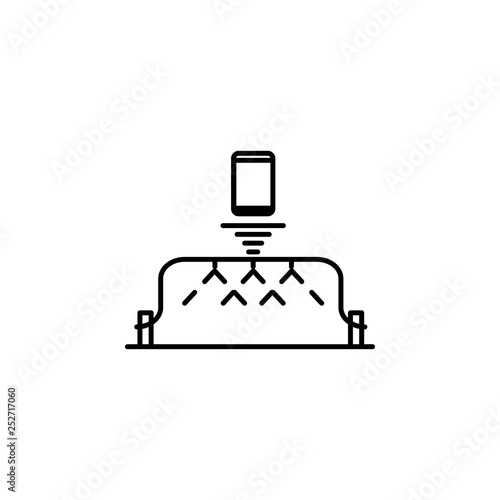 smart farm, irrigation icon. Element of smart farm icon. Thin line icon for website design and development, app development. Premium icon