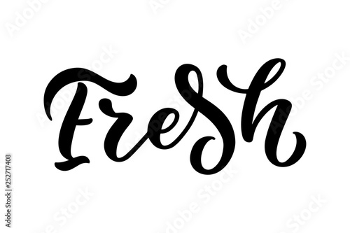 Lettering quote, great design for any purposes. Vector slogan. Tasty breakfast. Diet food. Pasture, healthy nutrition.