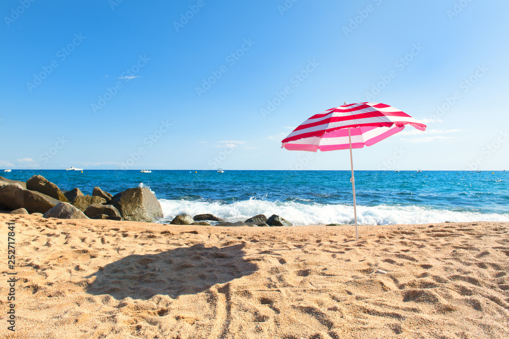 Beach with parasol