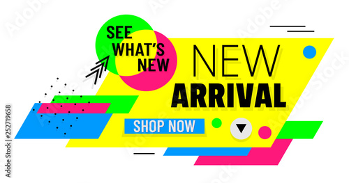 Modern Shoping Banner. New arrival