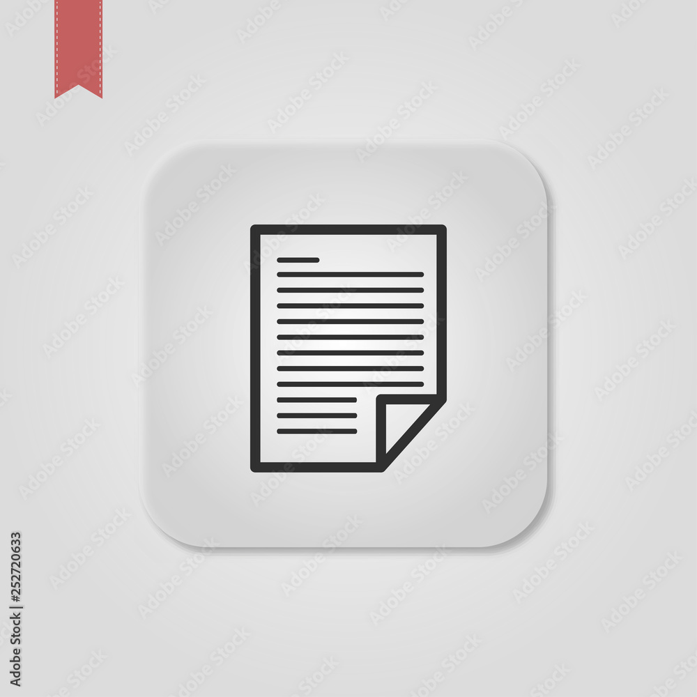 Title: Filled document super icon. Document vector illustration for graphic design. Document symbol. Title: Filled document super icon. Document vector illustration for graphic design. Document symbol.