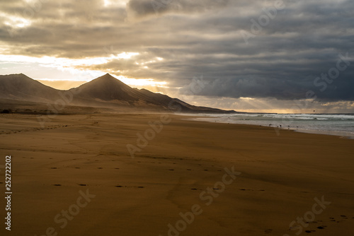 Cofete Strand in Fuerteventura-Insel