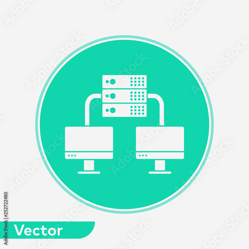 Server vector icon sign symbol