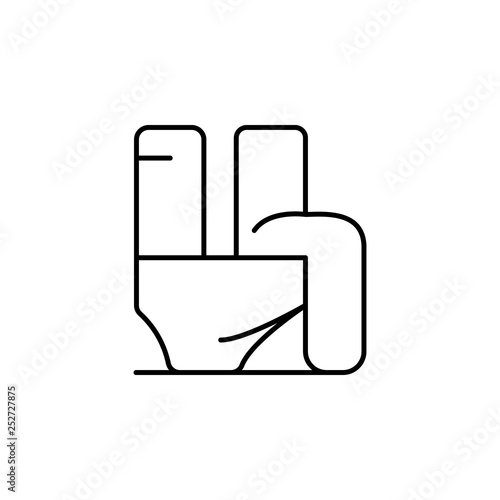 wc, disease, medical icon. Element of disease icon. Thin line icon for website design and development, app development. Premium icon