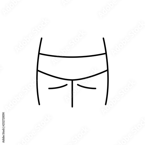 hemorrhoids, disease, medical icon. Element of disease icon. Thin line icon for website design and development, app development. Premium icon