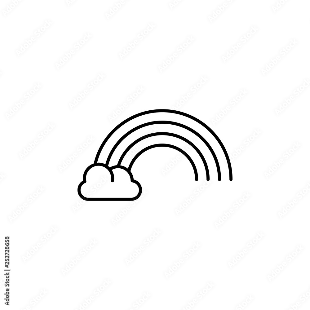 rainbow, cloud, Ireland, saint Patrick icon. Element of Ireland culture icon. Thin line icon for website design and development, app development. Premium icon rainbow, cloud, Ireland, saint Patrick icon. Element of Ireland culture icon. Thin line icon for website design and development, app development. Premium icon