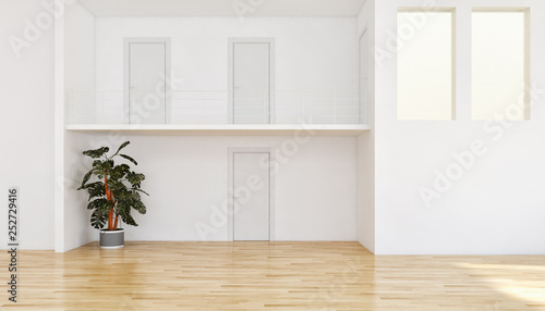 Fototapeta Naklejka Na Ścianę i Meble -  large luxury modern bright interiors room illustration 3D rendering