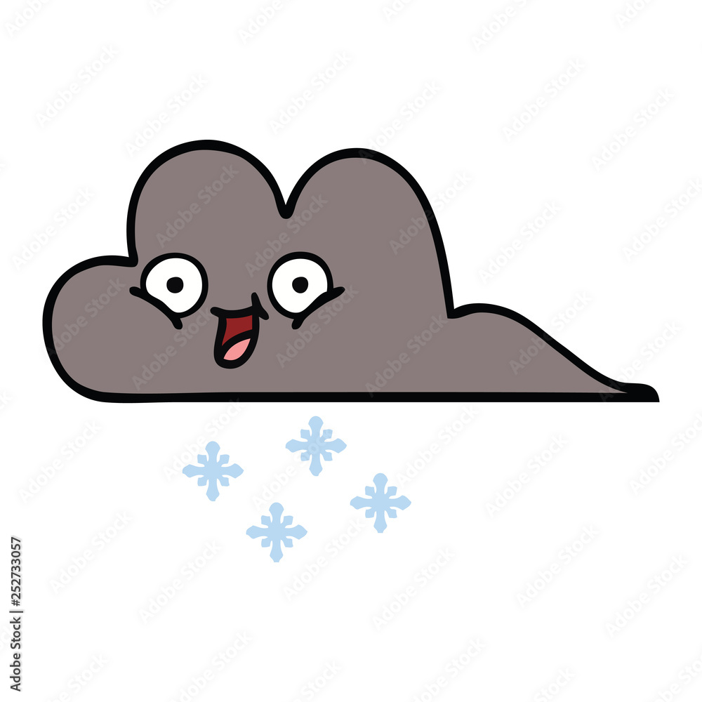 cute cartoon storm snow cloud cute cartoon storm snow cloud