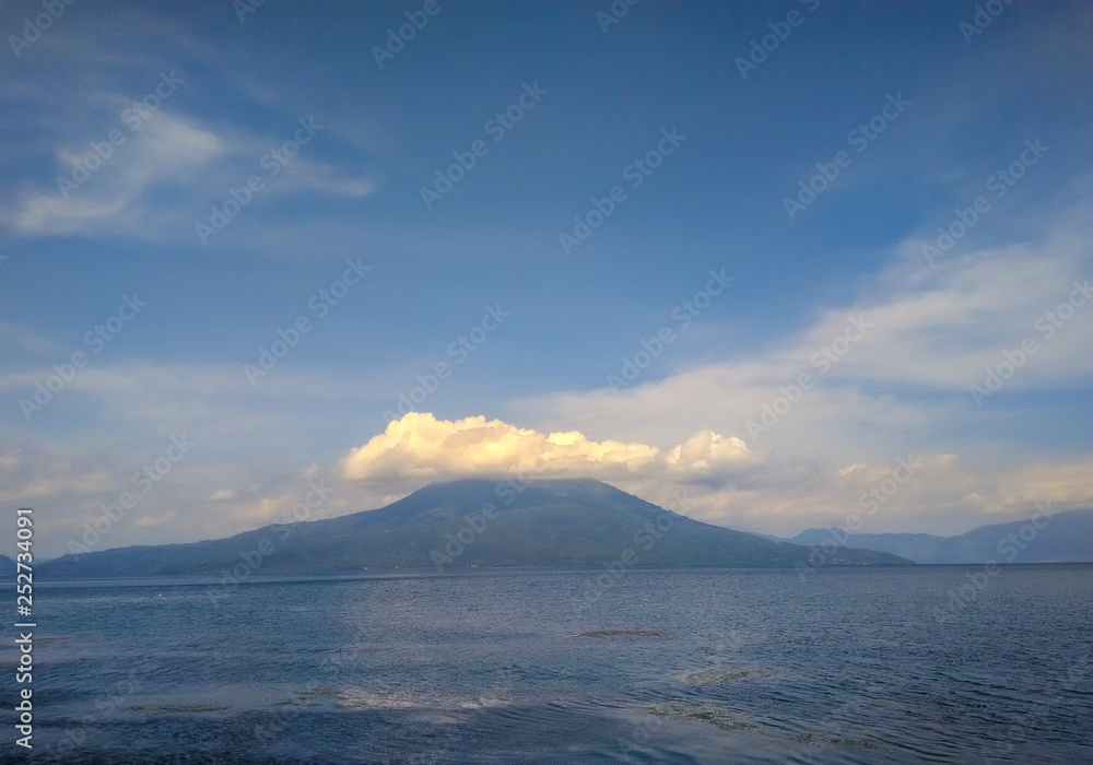 Alone Mountain always be Alone at Ranau Lake Indonesia
