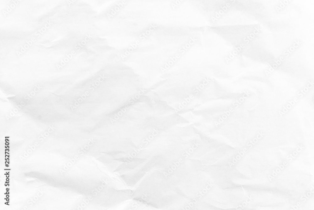 Abstract Crumpled white paper background. Paper texture wallpaper.