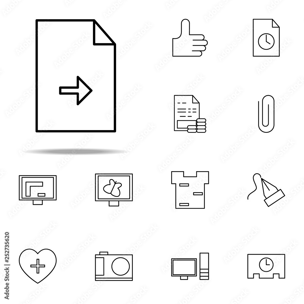 arrow in paper icon. Web icons universal set for web and mobile arrow in paper icon. Web icons universal set for web and mobile