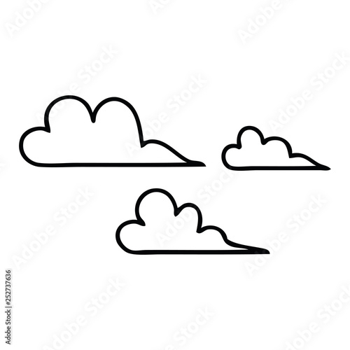 line drawing cartoon cloud