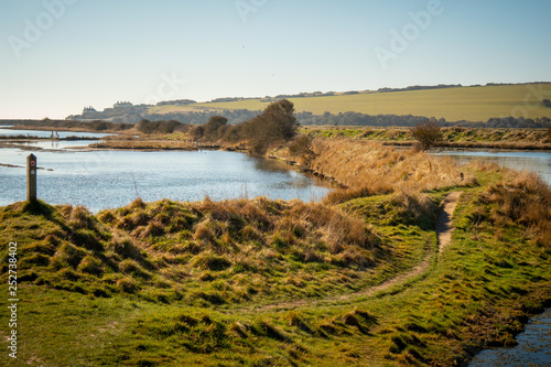 Seven Sisters Country Park at the South coast of England near Eastbourne