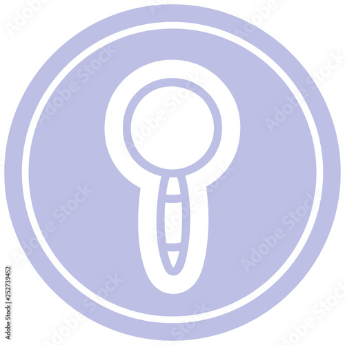Wallpaper Mural magnifying glass circular icon Torontodigital.ca