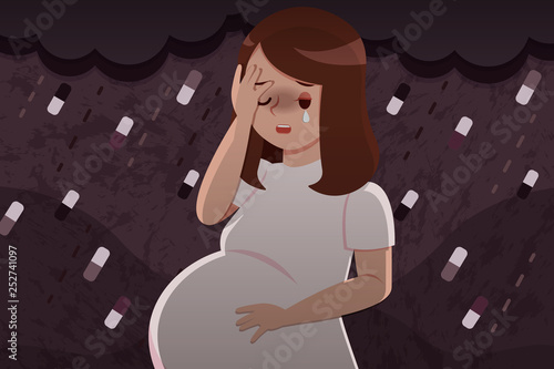 pregnant woman feel upset