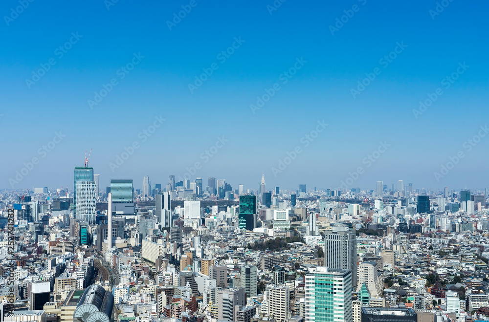 東京　渋谷　新宿の眺望