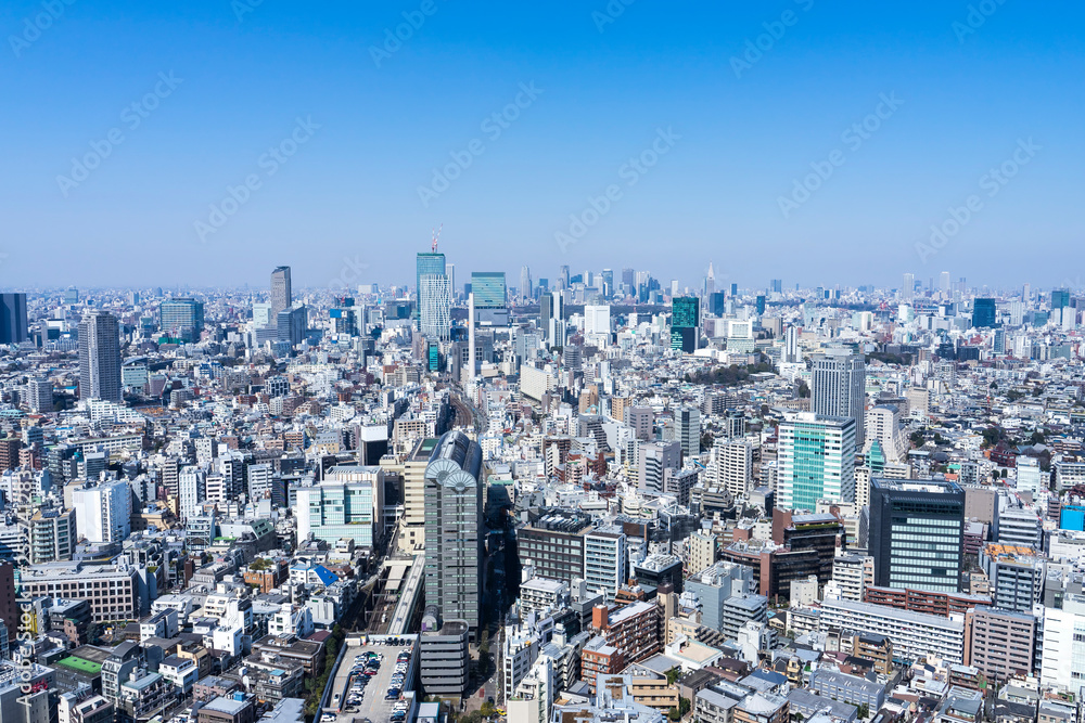 東京　渋谷　新宿の眺望