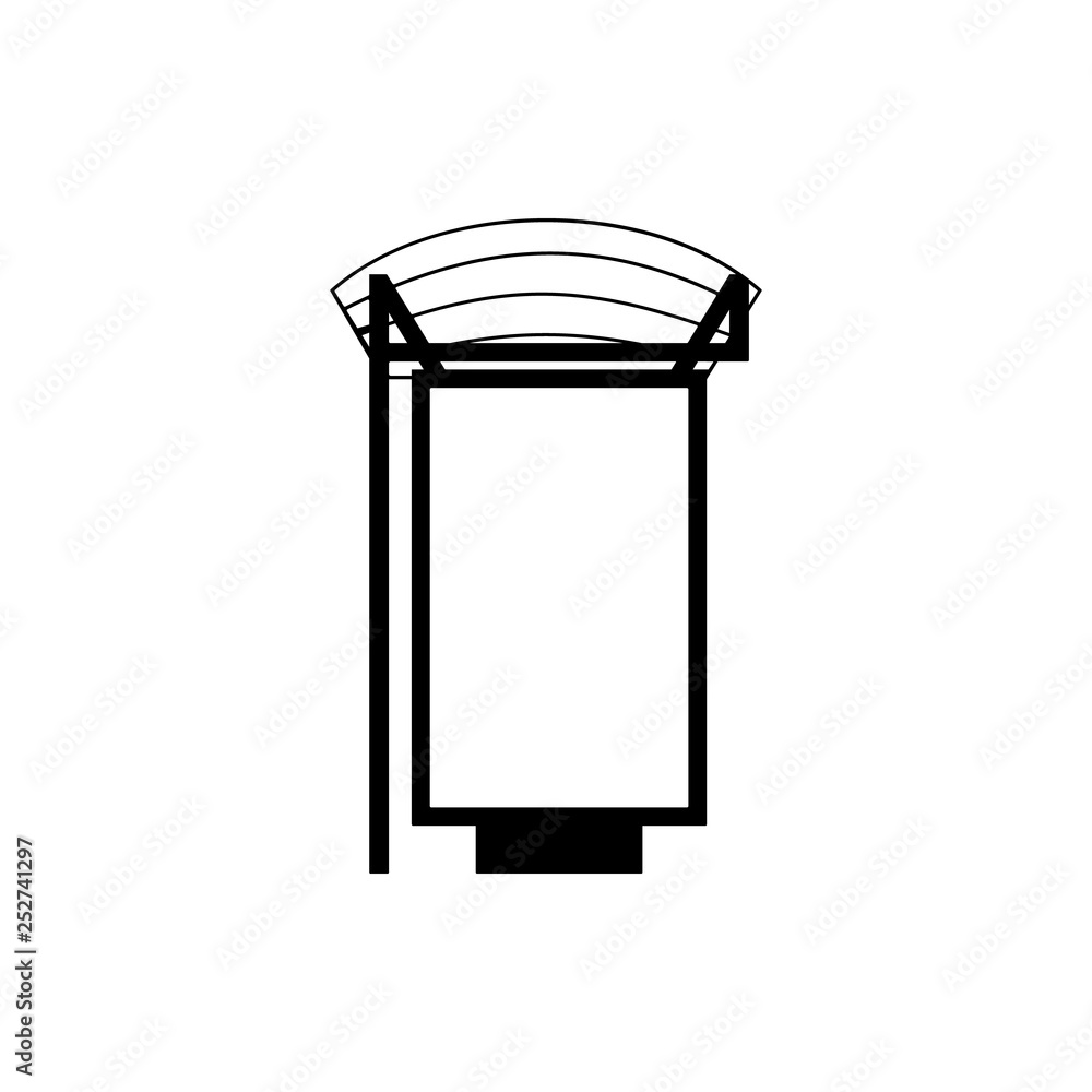 billboard in bus stop icon. Element of advertising billboard icon. Premium quality graphic design icon. Signs and symbols collection icon for websites, web design billboard in bus stop icon. Element of advertising billboard icon. Premium quality graphic design icon. Signs and symbols collection icon for websites, web design