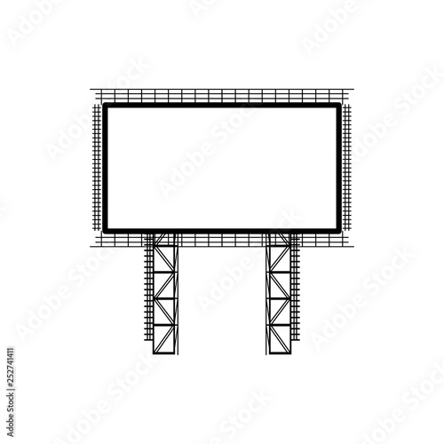 steel structure billboard  icon. Element of advertising billboard icon. Premium quality graphic design icon. Signs and symbols collection icon for websites, web design