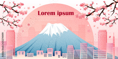 Panorama travel postcard tour advertising