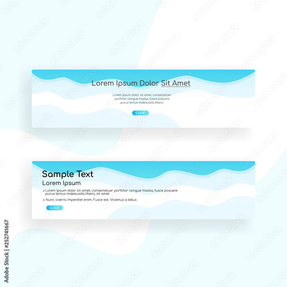 Fototapeta premium web banner - landing page - Web Design template Web Design Elements - Vector